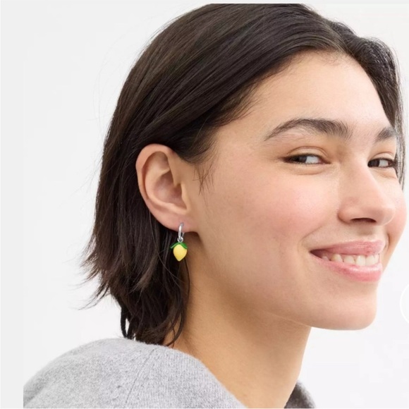 Coach Lemon Huggie Earrings - Picture 2 of 2